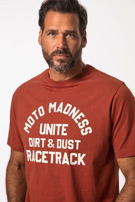 T-Shirt, Halbarm, Brust-Print, bis 8XL