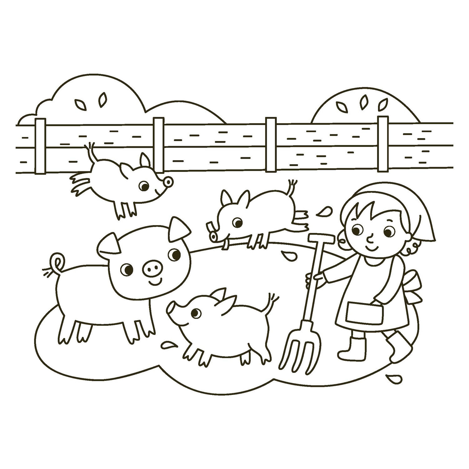 Happy Coloring - De Dieren van de Boerderij