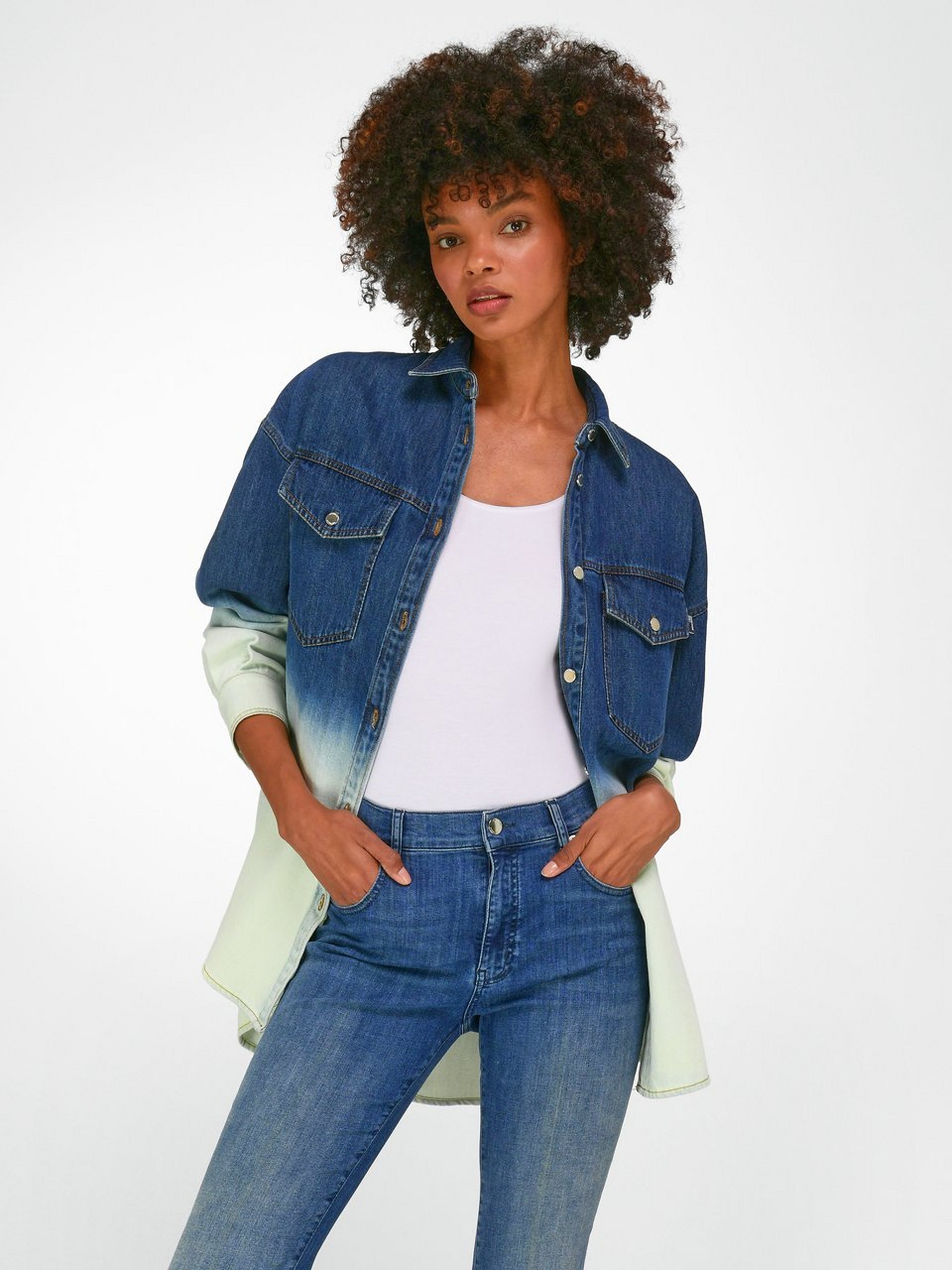 Jeansbluse