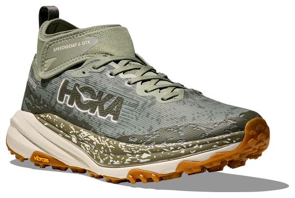 Chaussures Trail Hoka Speedgoat 6 Mid GTX Kaki Homme