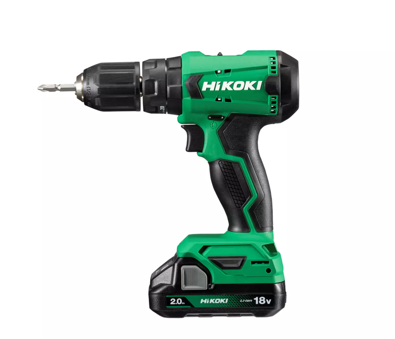 HiKOKI DV18DAWCZ 18V Li-ion Accu klop-boor-schroefmachine set (2x2,0Ah) in koffer