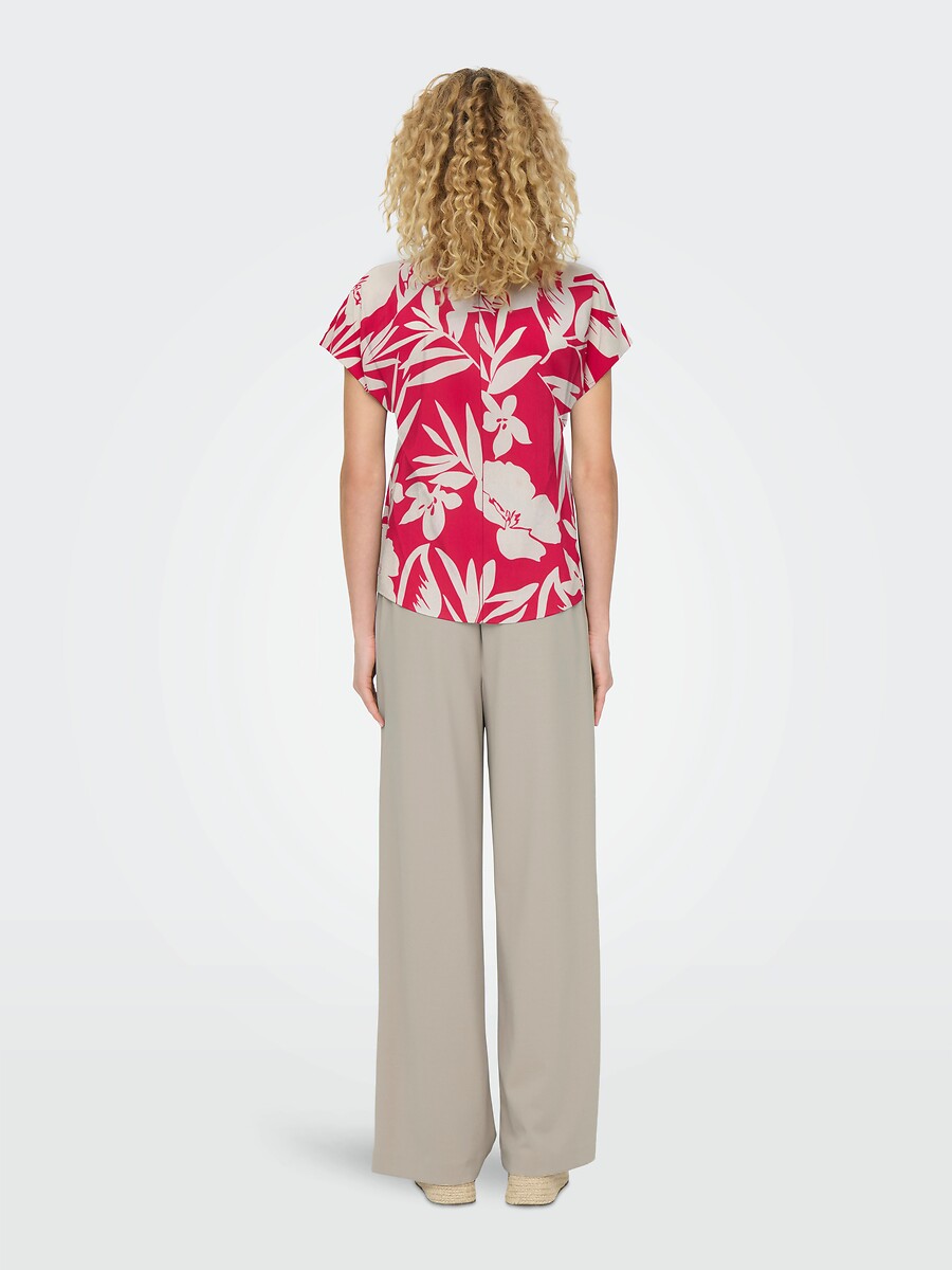 Blusa JDY com mangas curtas e decote em V