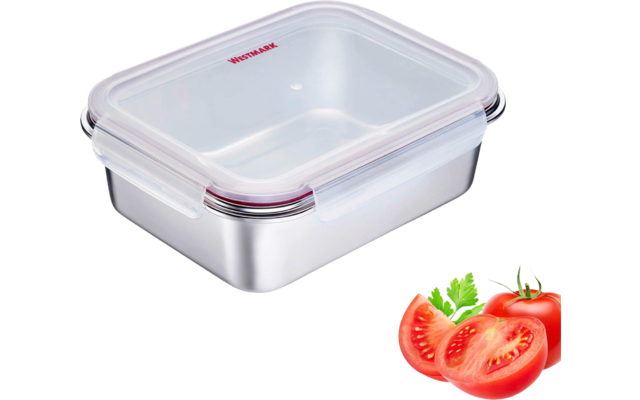 Westmark Lunch Box und Frischhaltedose Edelstahl