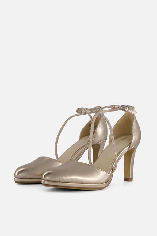 Tamaris Strass Pumps goud Synthetisch