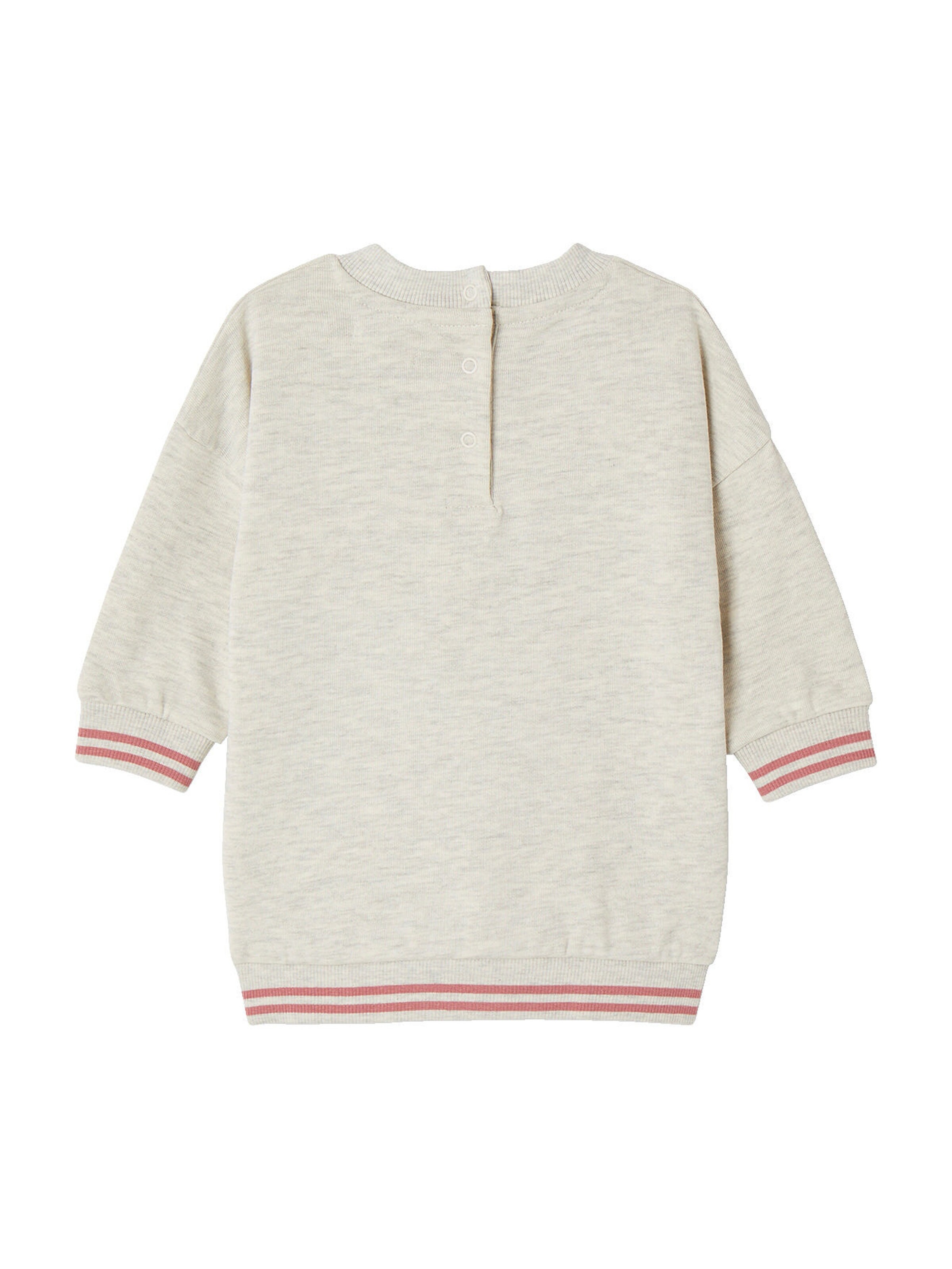 Vertbaudet Baby Sweatkleid mit Motiv beige meliert