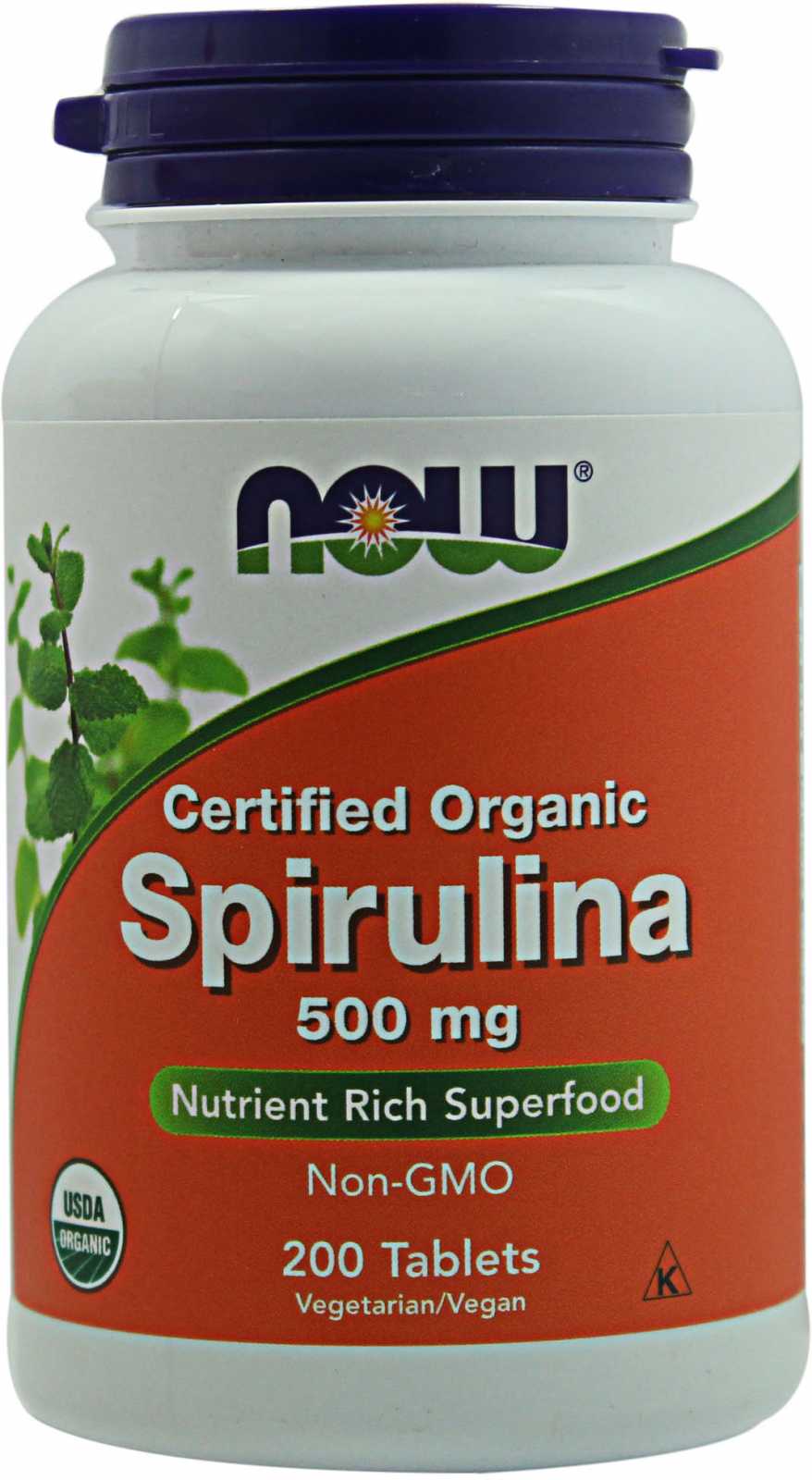 NOW Foods Spirulina 500 mg 100 comprimidos