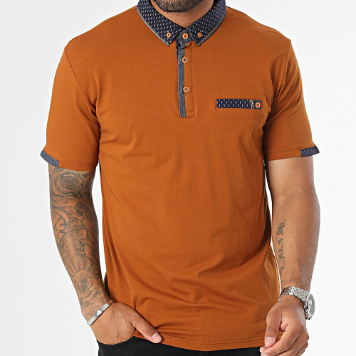 Polo Manches Courtes Marron