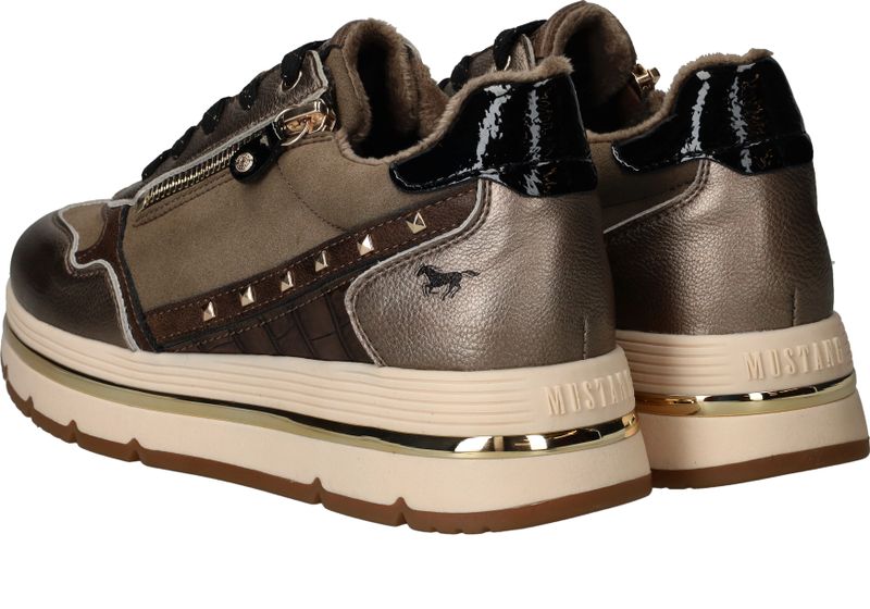 Mustang Sneakers Taupe Dames