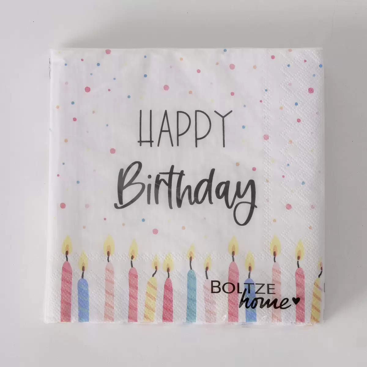 Servietten Happy Birthday bunt,weiss