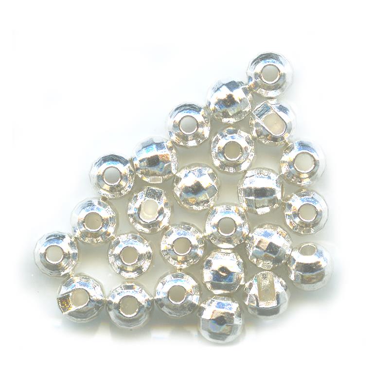 Bille Tungstene Tof Fendue/Facette - Argent
