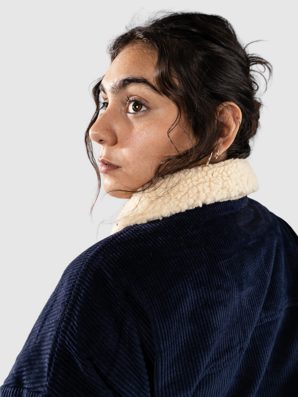 Blue Tomato Fat Cord Bomber Jacket blue depths