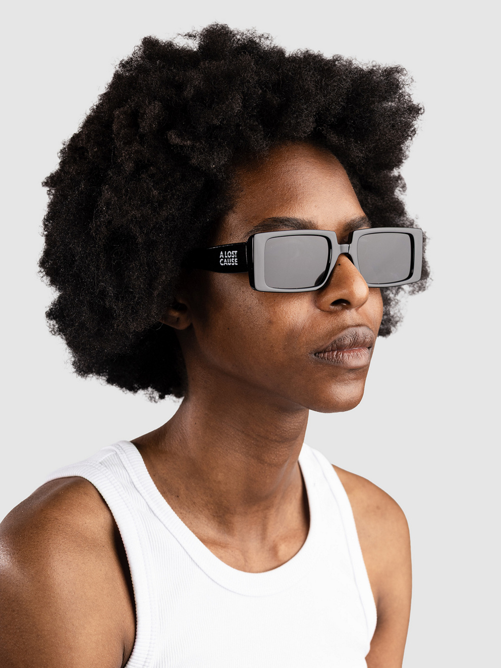 A Lost Cause Lockdown Black Sunglasses black