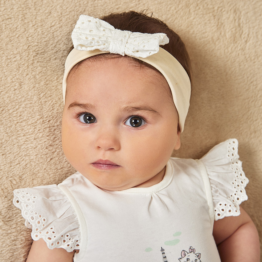 Ensemble 3 pièces avec broderie anglaise Marie  pour bébé fille
