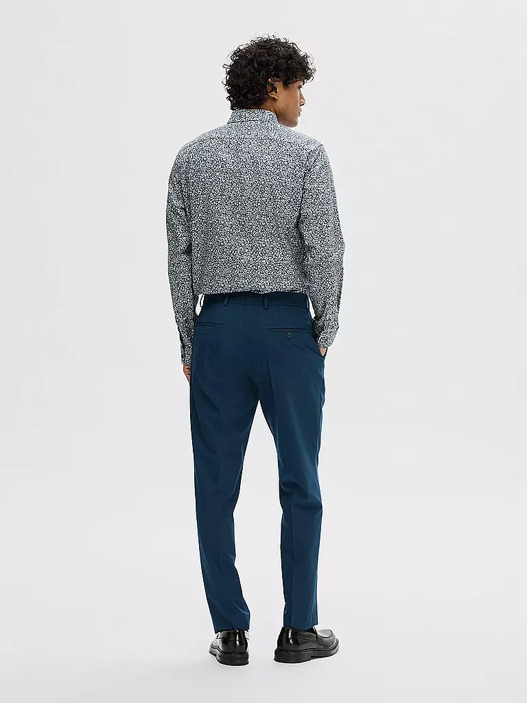 SELECTED Hemd Slim Fit SLHSLIMSOHO blau