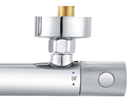 form&style douchekraan met thermostaat KUDA chroom