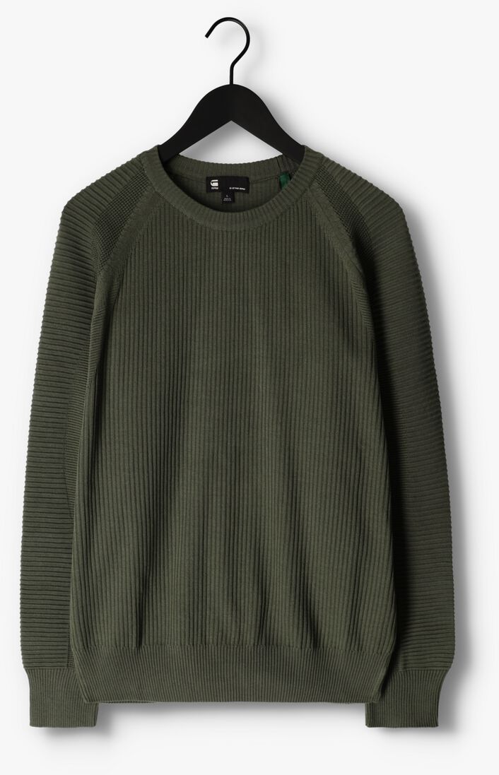G-STAR RAW groene g-star raw trui 3d biker r knit
