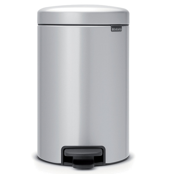Poubelle NewIcon Brabantia 12 L gris métal