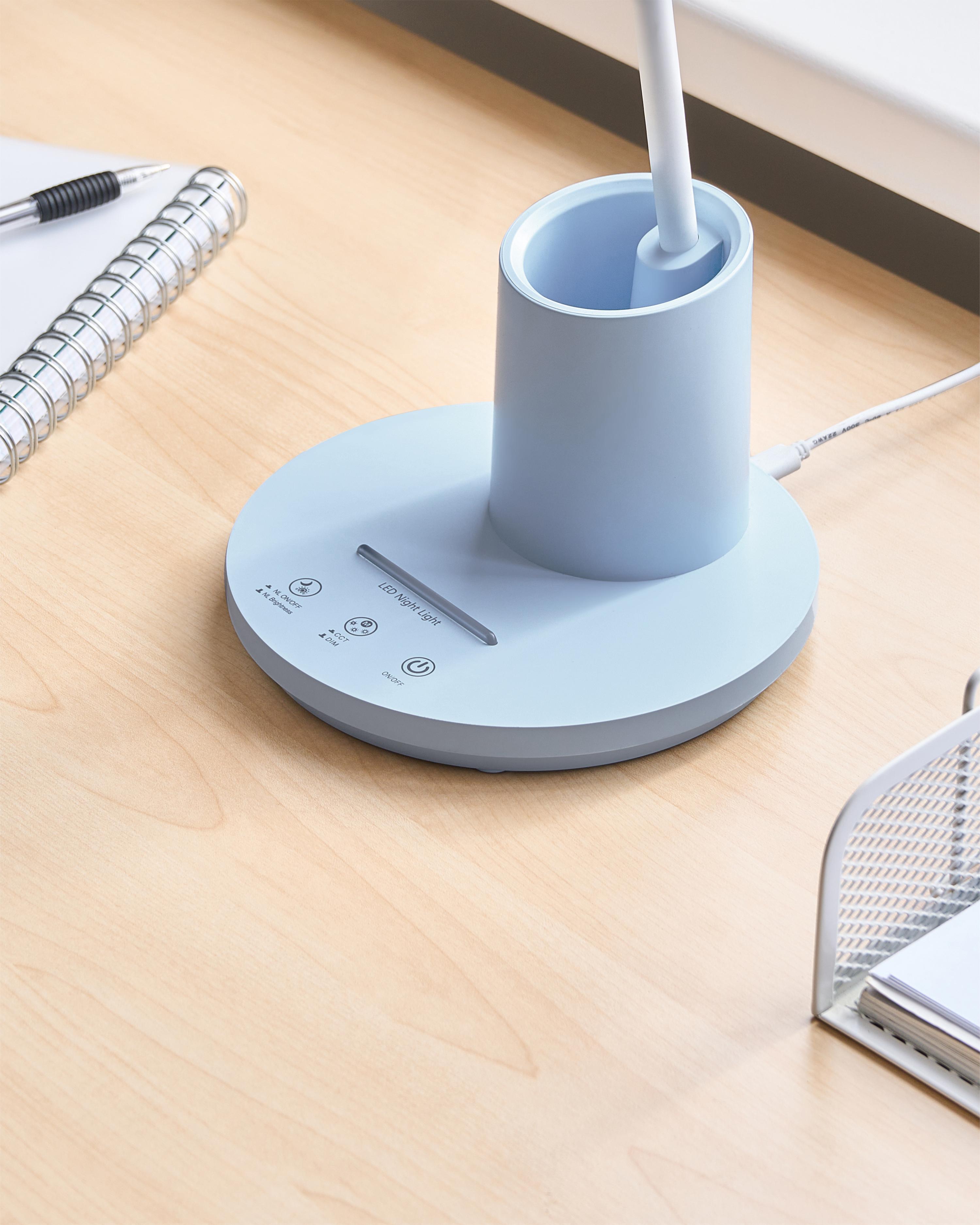 LED bureaulamp VELA met dimmer Blauw