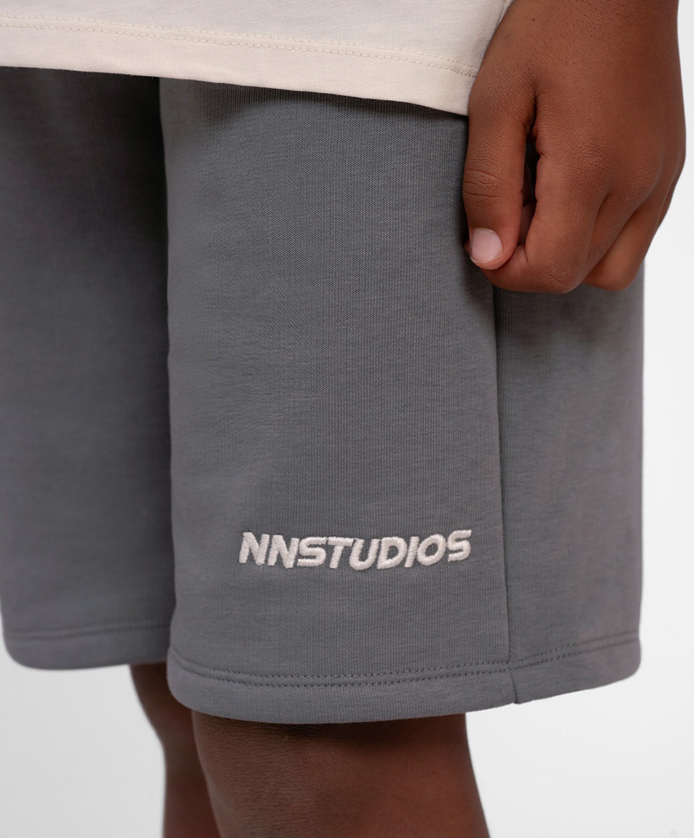 NIK & NIK Neil Sweatshorts jongens korte broek grijs