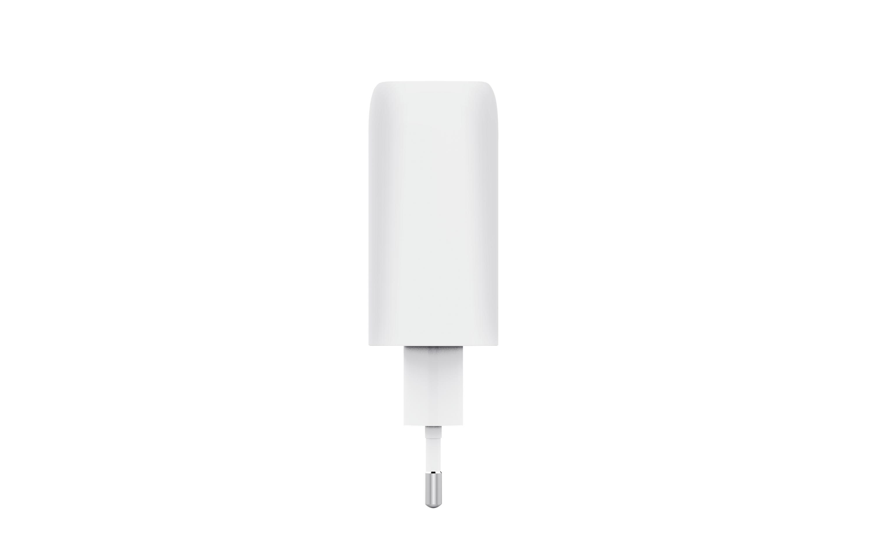 Maxo USB-C-GaN 65 W mit 2 Anschlüssen Weiss65 W USB‑C-GaN-Ladegerät mit 2 Ausgängen