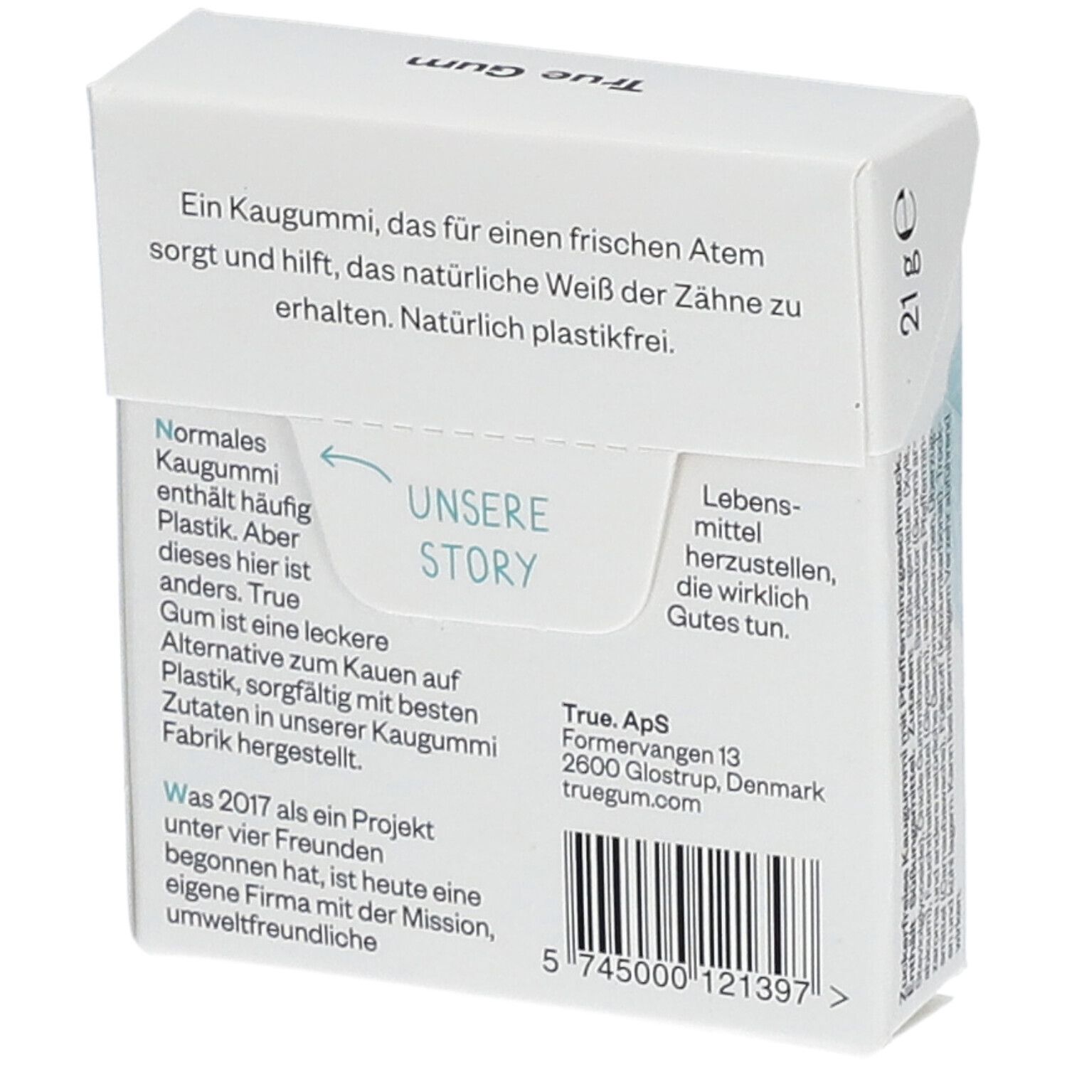 True Gum White Pfefferminz