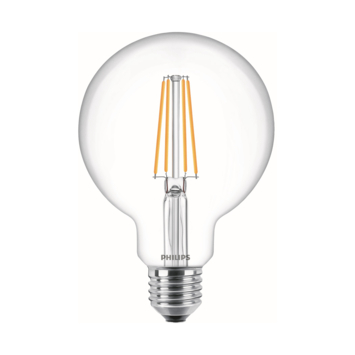 Philips LED globe E27 60W filament helder niet dimbaar