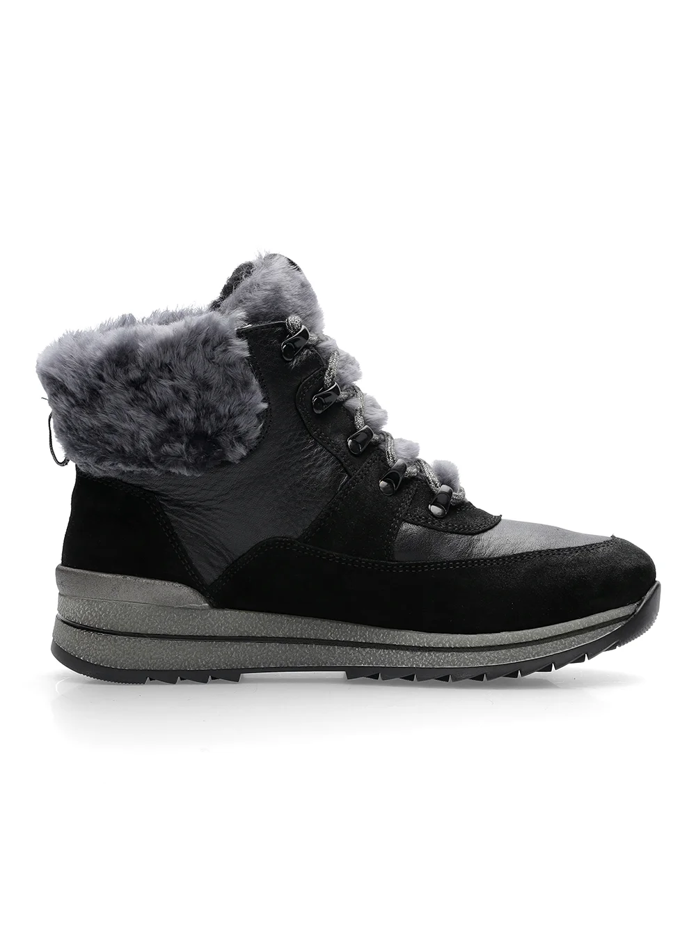 Stiefel Osaka schwarz-grau