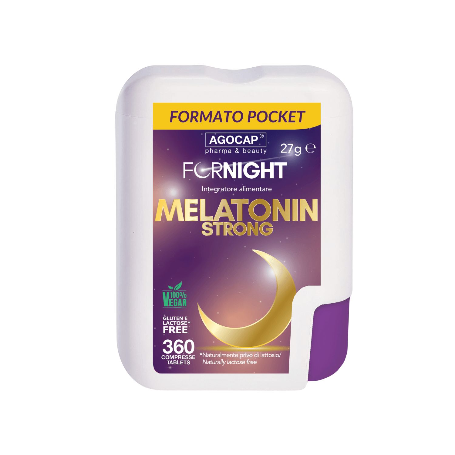Agocap - MELATONIN STRONG Ergänzungsmittel 360 Tabletten Taschenformat