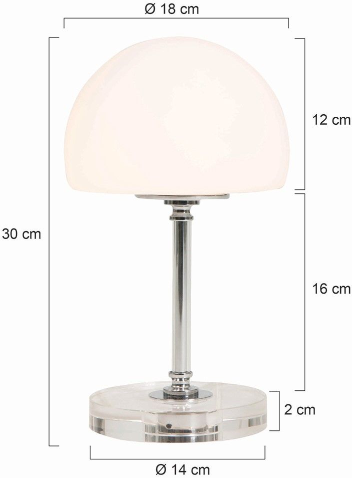 Tafellamp 7933CH Ancilla ⌀18  x H30 cm