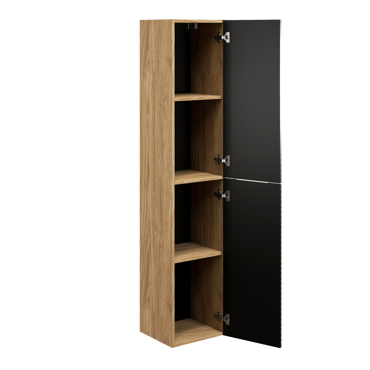 Comad Ocean Black kolomkast met 2 deuren 170cm zwart