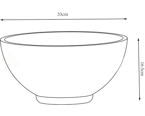 Lafiora plantenbak Ø 33 cm witgrijs