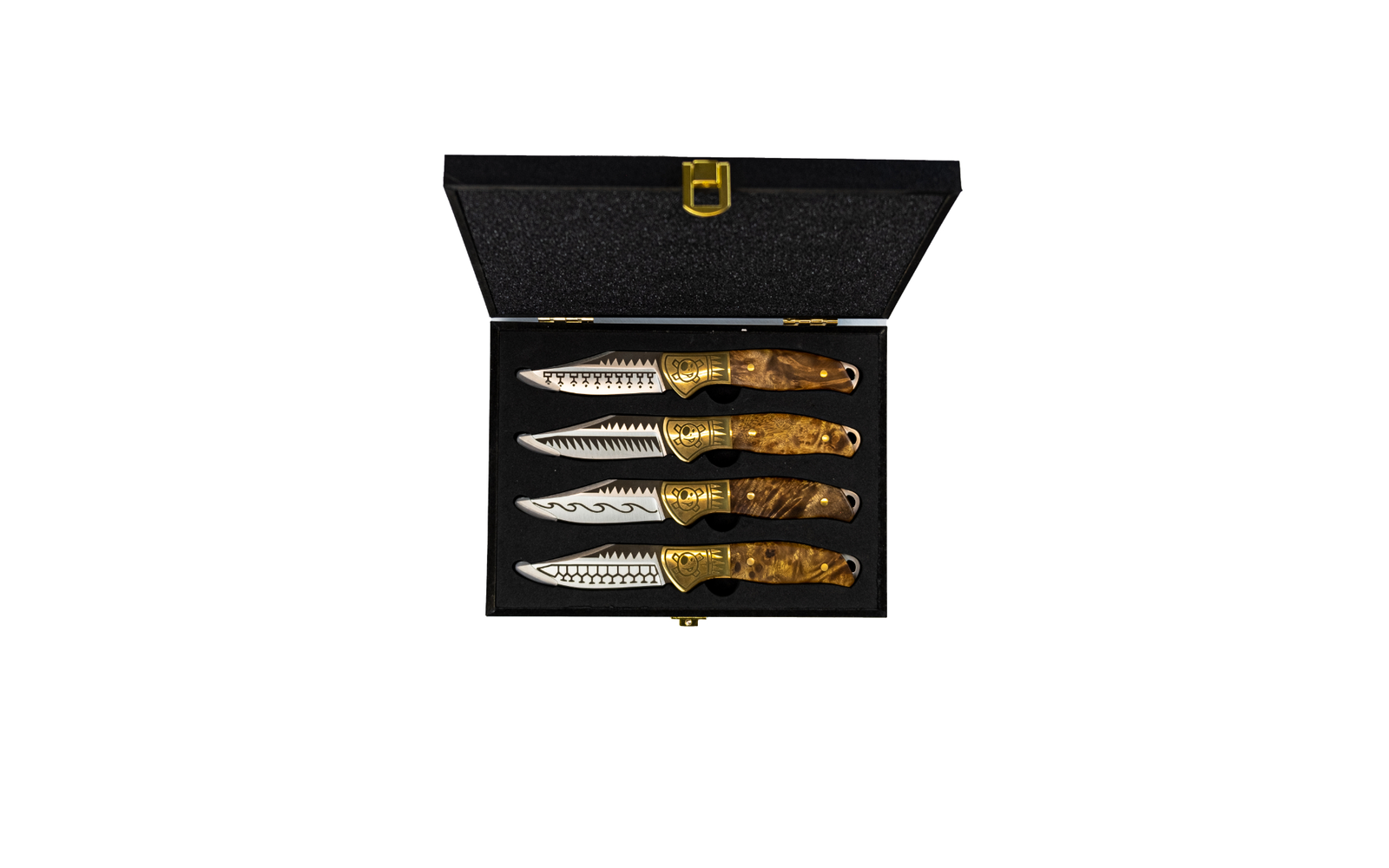 Homeys Steakmesser 4er Set 19,8 cm silber/gold