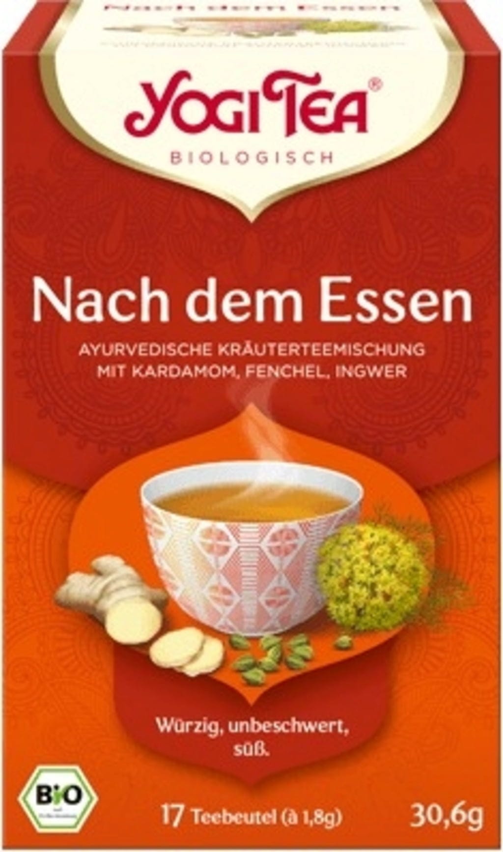 Yogi Tea  Nach dem Essen Tee Bio, 30,60 g