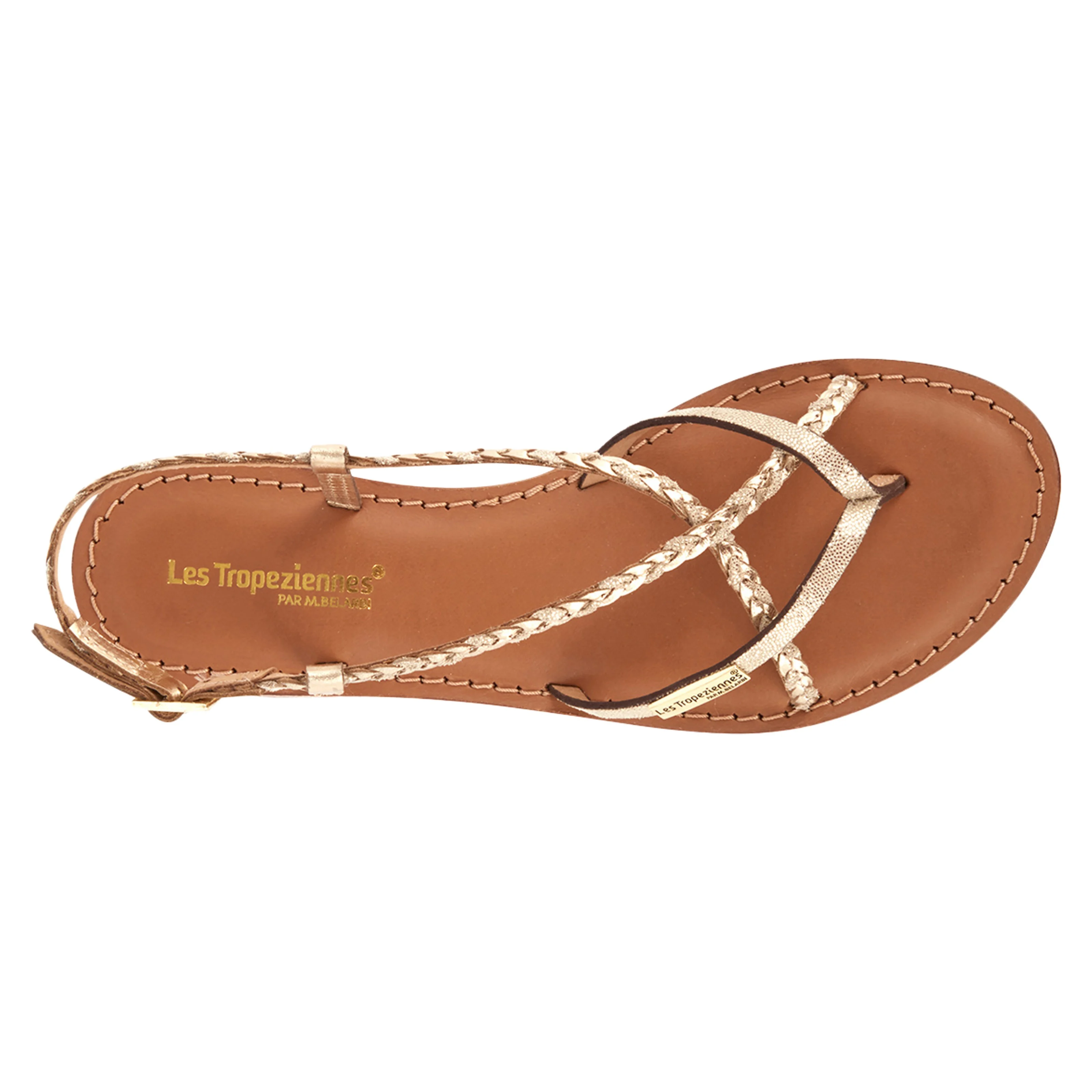 Sandales cuirmonatres | Doré