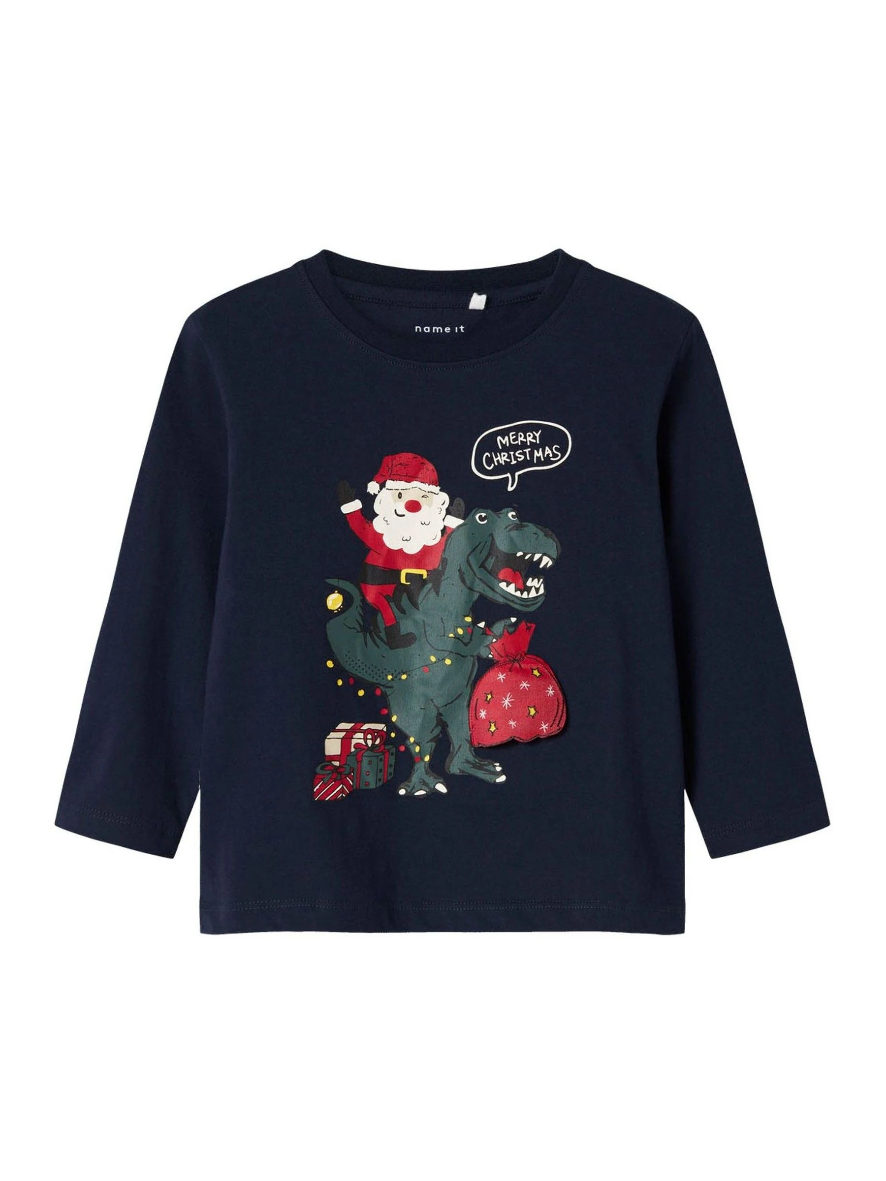 Name It Dinosaur Christmas Long Sleeve T-Shirt
