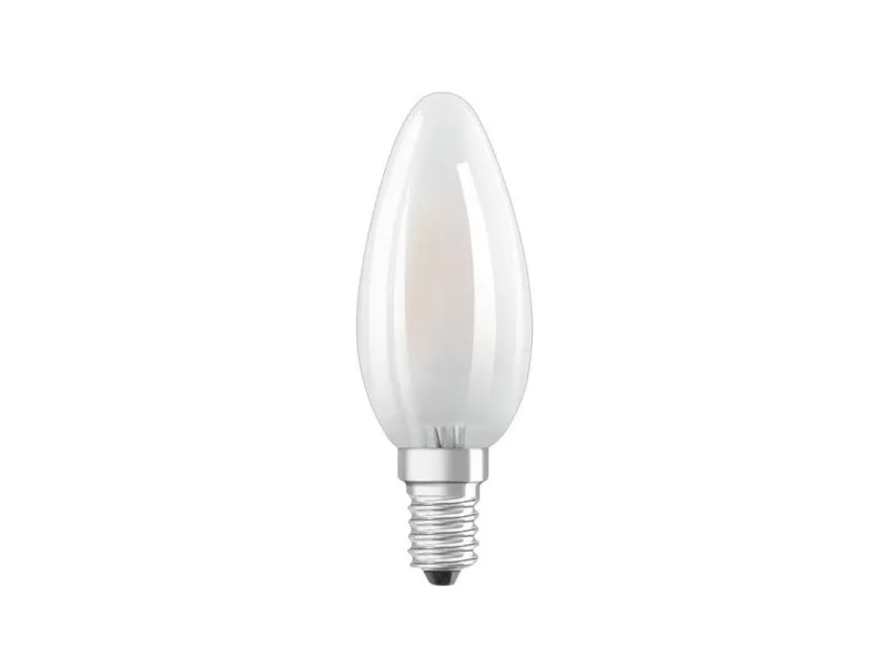 OSRAM LED BASE CLASSIC B - LED-lyspære - form: B35 - E14 - 4 W (tilsvarende 40 W) - klasse E - varmt hvidt lys - 2700 K
