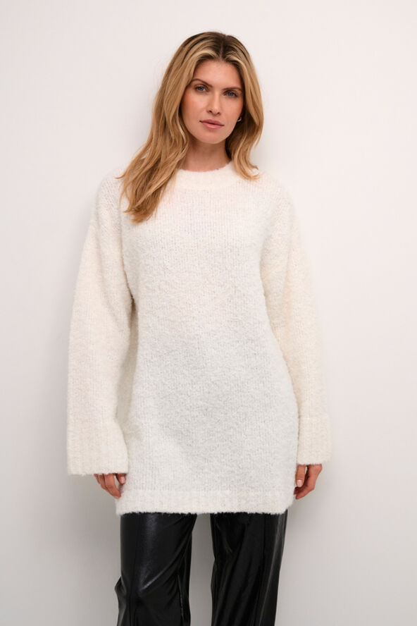 Cream CRMiska Knit Pullover Snow white