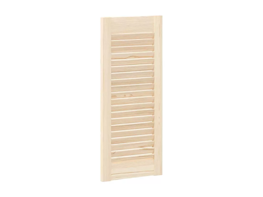 Portes d'armoire à persiennes 2pcs 69x29,5cm bois de pin massif
