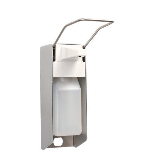 Medi-Inn Wandspender Aluminium, mit Langarmhebel, inkl. Leerflasche 500 ml