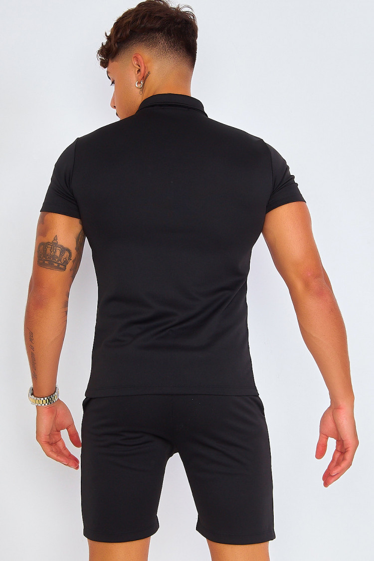 Ensemble noir polo + short