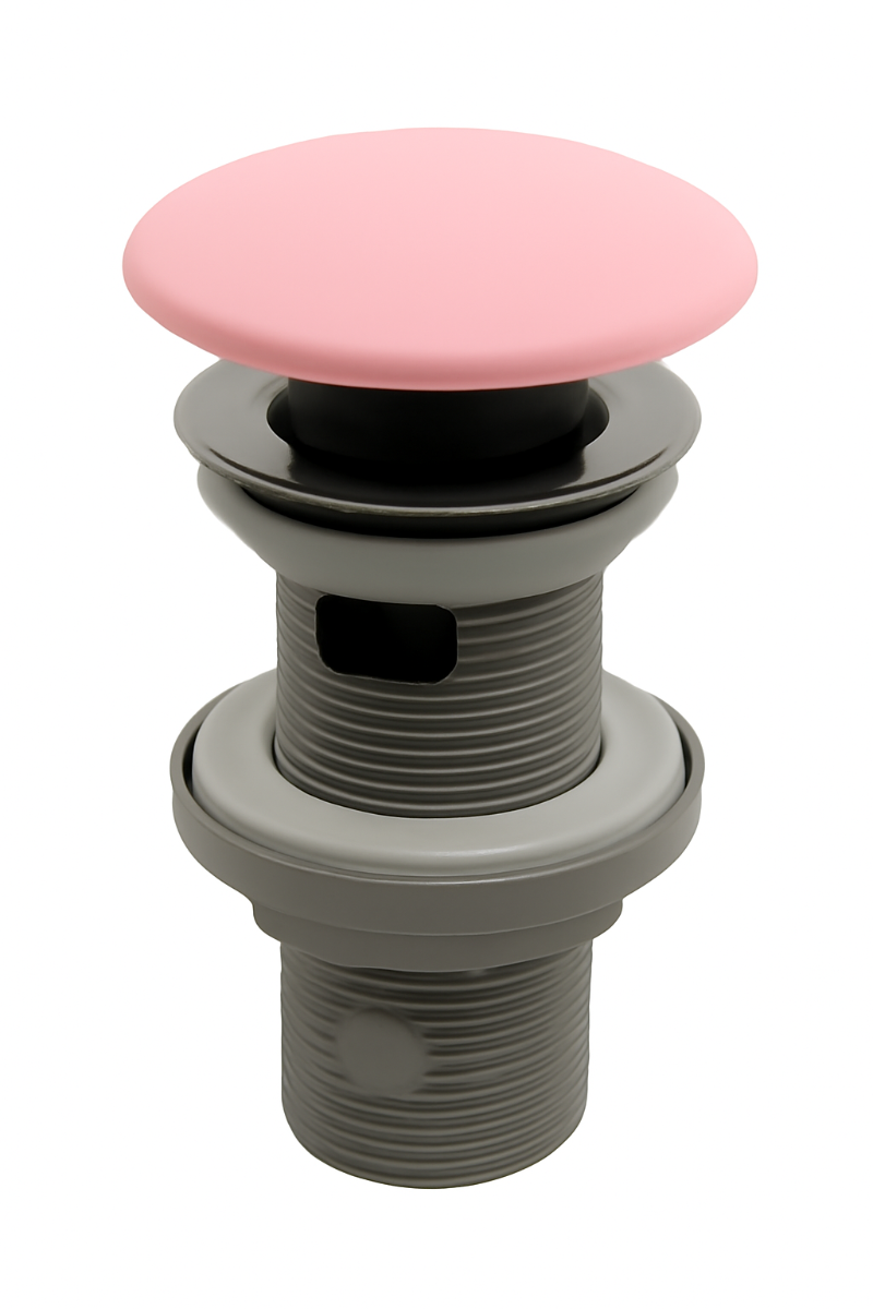 Isvea Universal keramische clickwaste met overloop mat roze