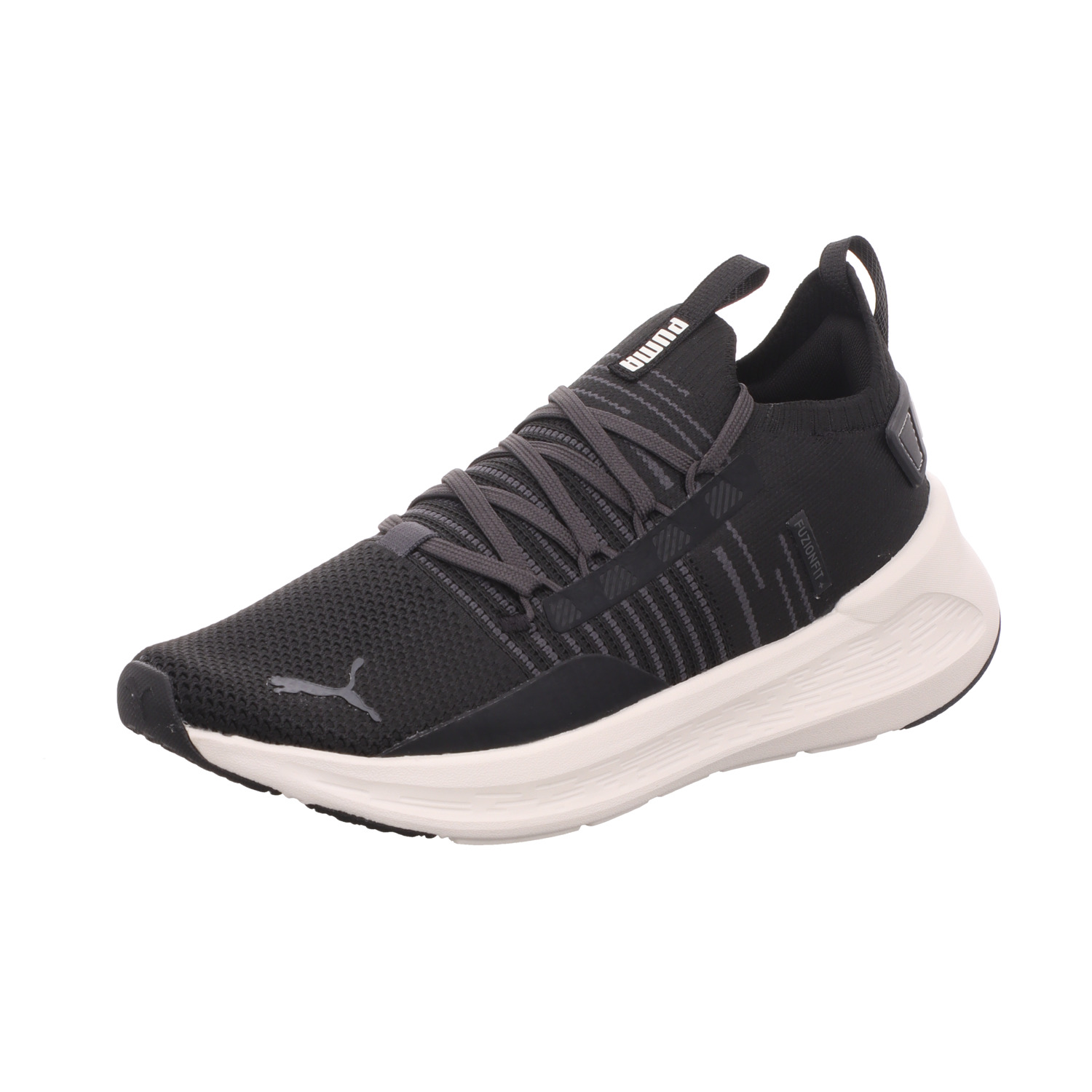 Puma Herren-Sneaker SOFTRIDE SYMMETRY FUZION LS Schwarz-Grau