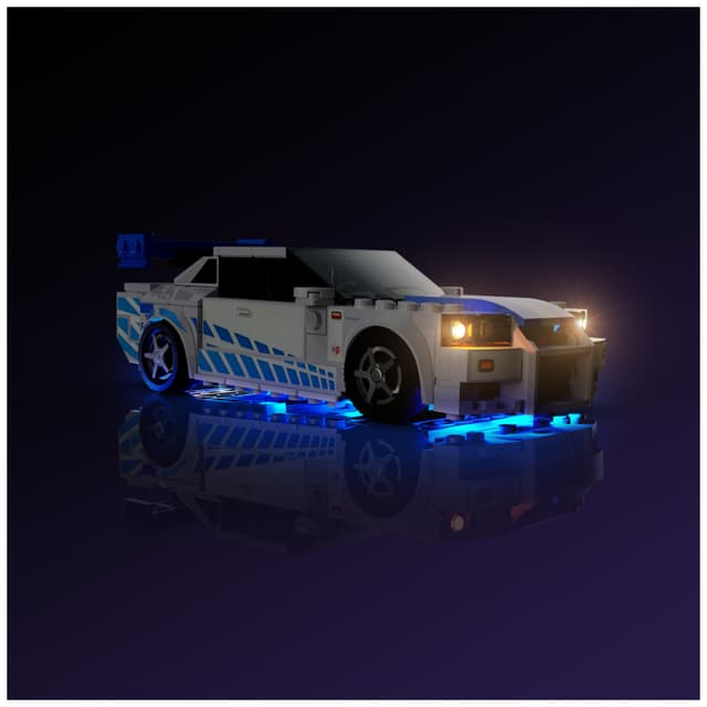 Light My Bricks™ 2 Fast 2 Furious Nissan Skyline GT-R lyskit