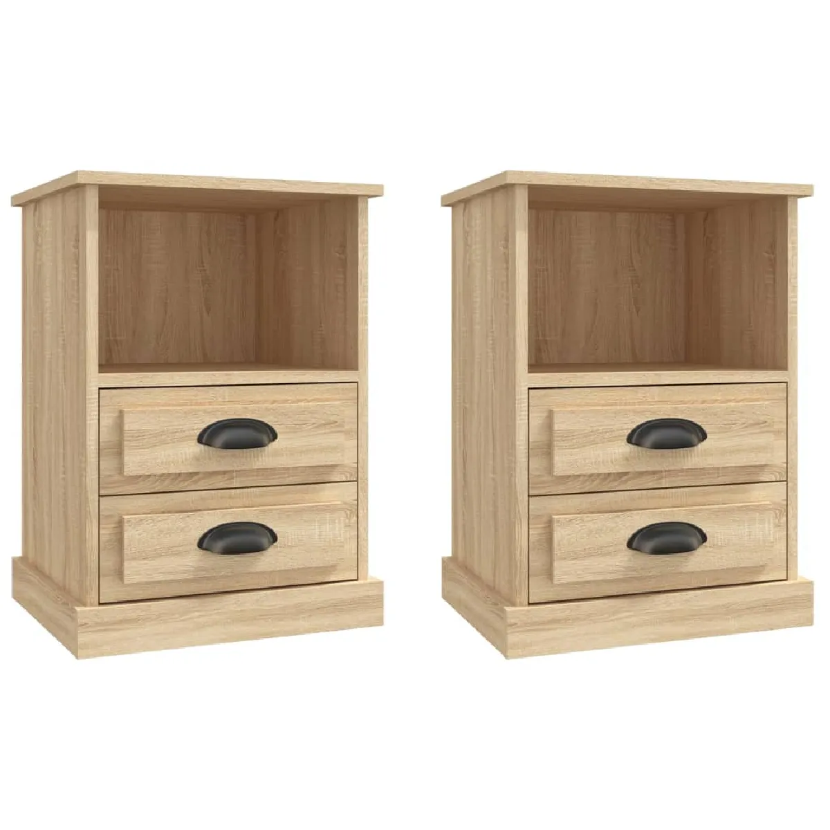 vidaXL - Chêne sonoma 2 pcs 43x36x60 cm