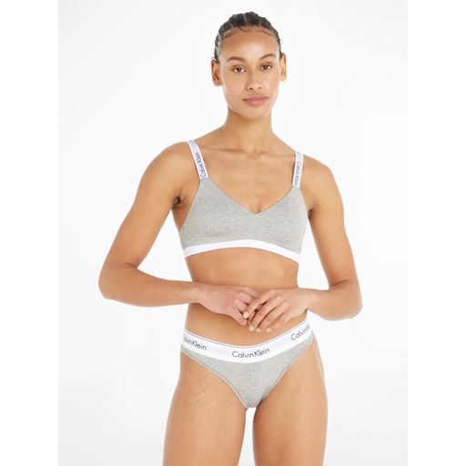 Calvin Klein Modern Cotton Bralette, Grey Heather, S