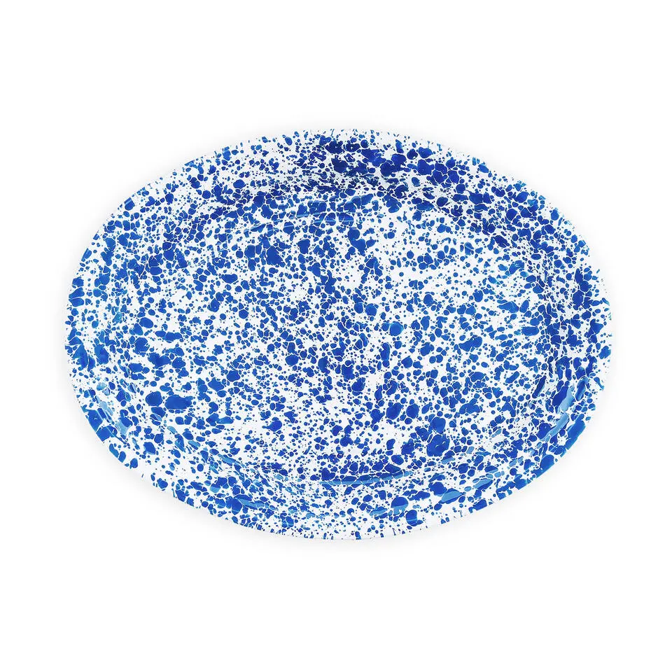 Crow Canyon Home Ovale Schaal - Blauw