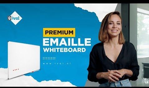 IVOL - Whiteboard Premium - Magnetisch - Emaille - 80 x 110 cm