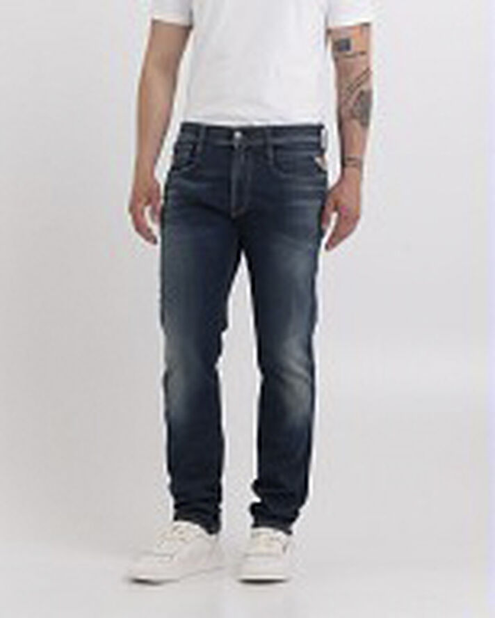 Replay Anbass Hyperflex jeans Blå