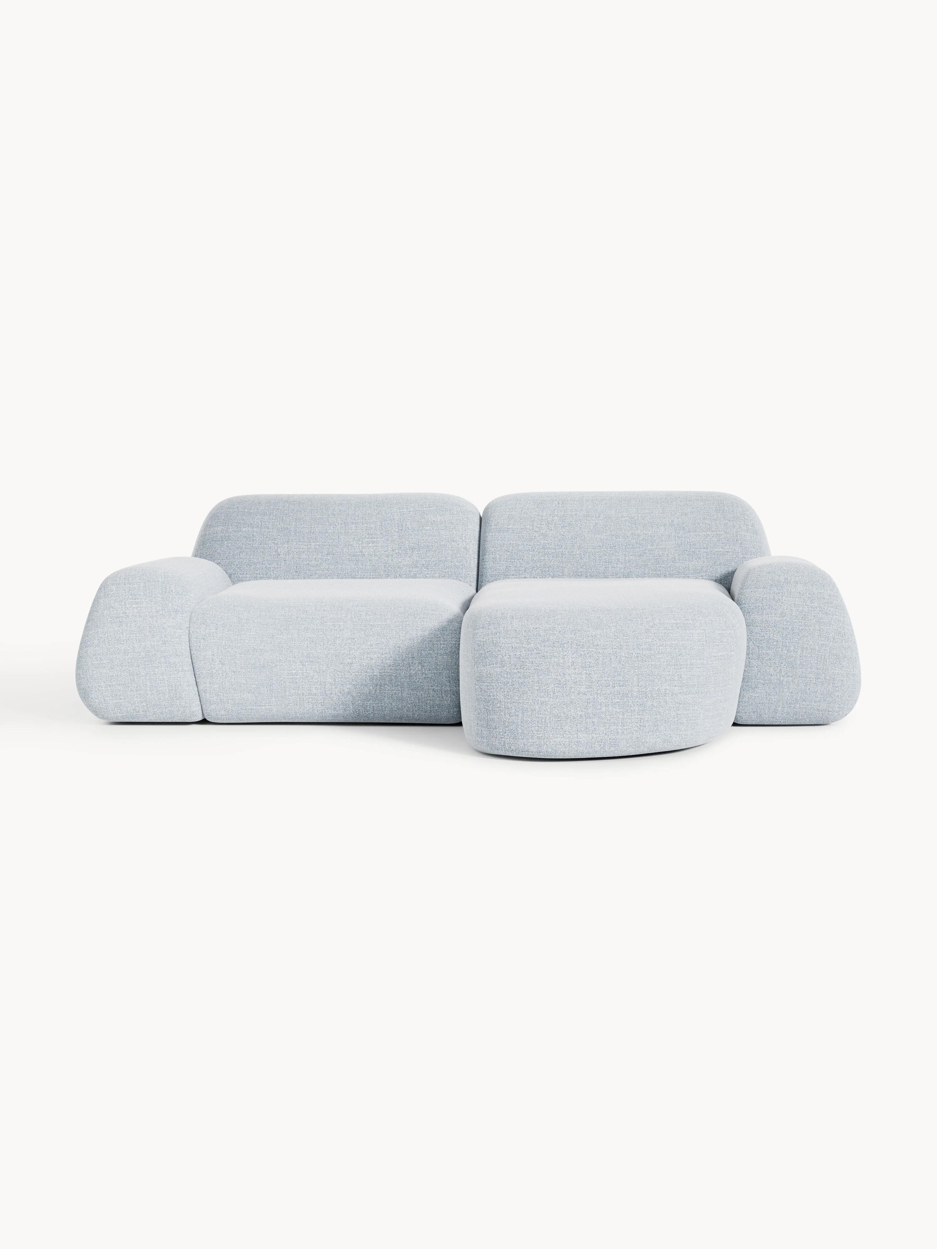 Modulaire bouclé hoekbank Wolke (3-zits)