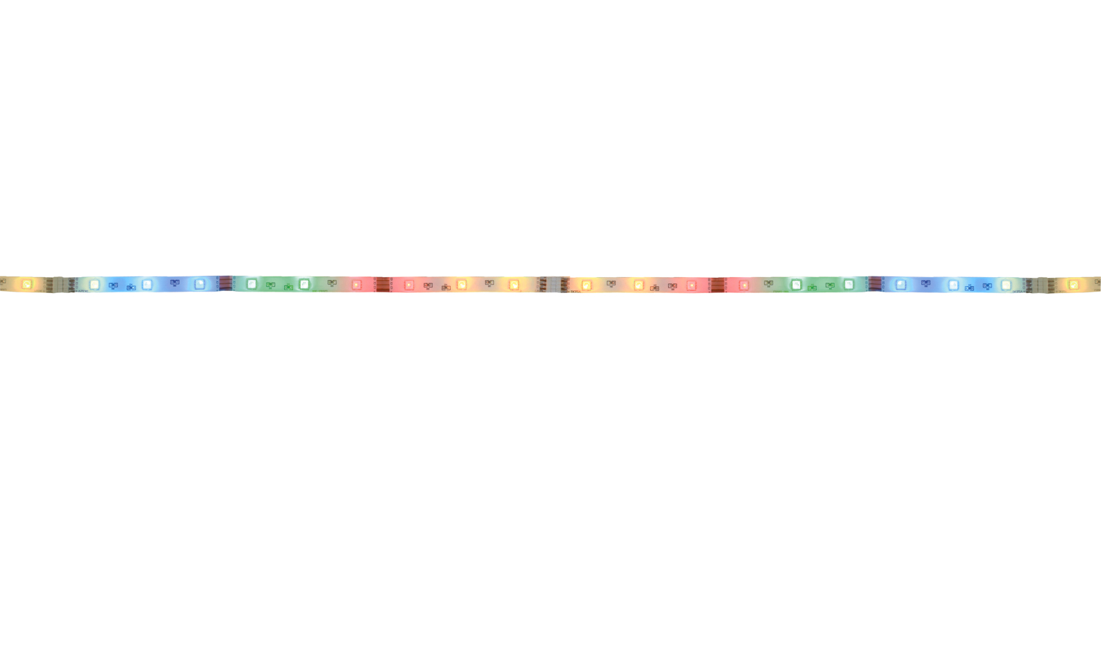 5er-Set RGB-LED-Stripes - mit Fernbedienung - je 1 Meter